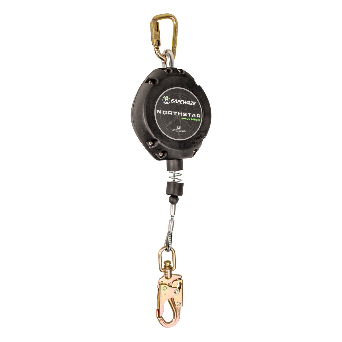30ft Class B Retractable Cable w/Swivel Fall Indicator Hook - Fall Protection